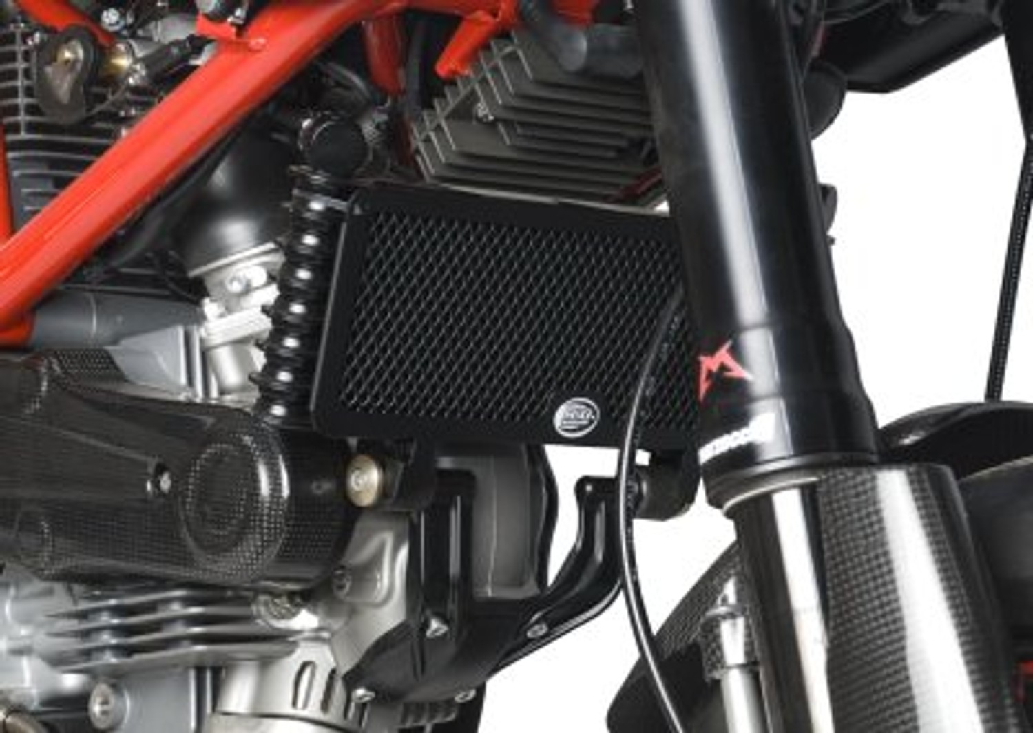 R&G Racing Oil Cooler Guard (not std 1100) for Ducati Hypermotard 1100 Evo / Evo SP '10-'13 R&G Racing Oil Cooler Guard (not std 1100) for Ducati Hypermotard 1100 Evo / Evo SP '10-'13